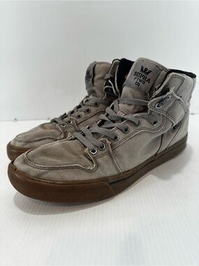 Supra Vaider High Top Skate Shoes Men’s Size   10.5 Storm Grey-Gum (SKU: S28238)